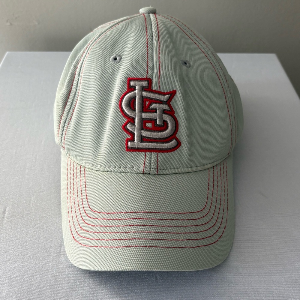 St. Louis Cardinals Light Mint Adjustable Hat with Red Stitching